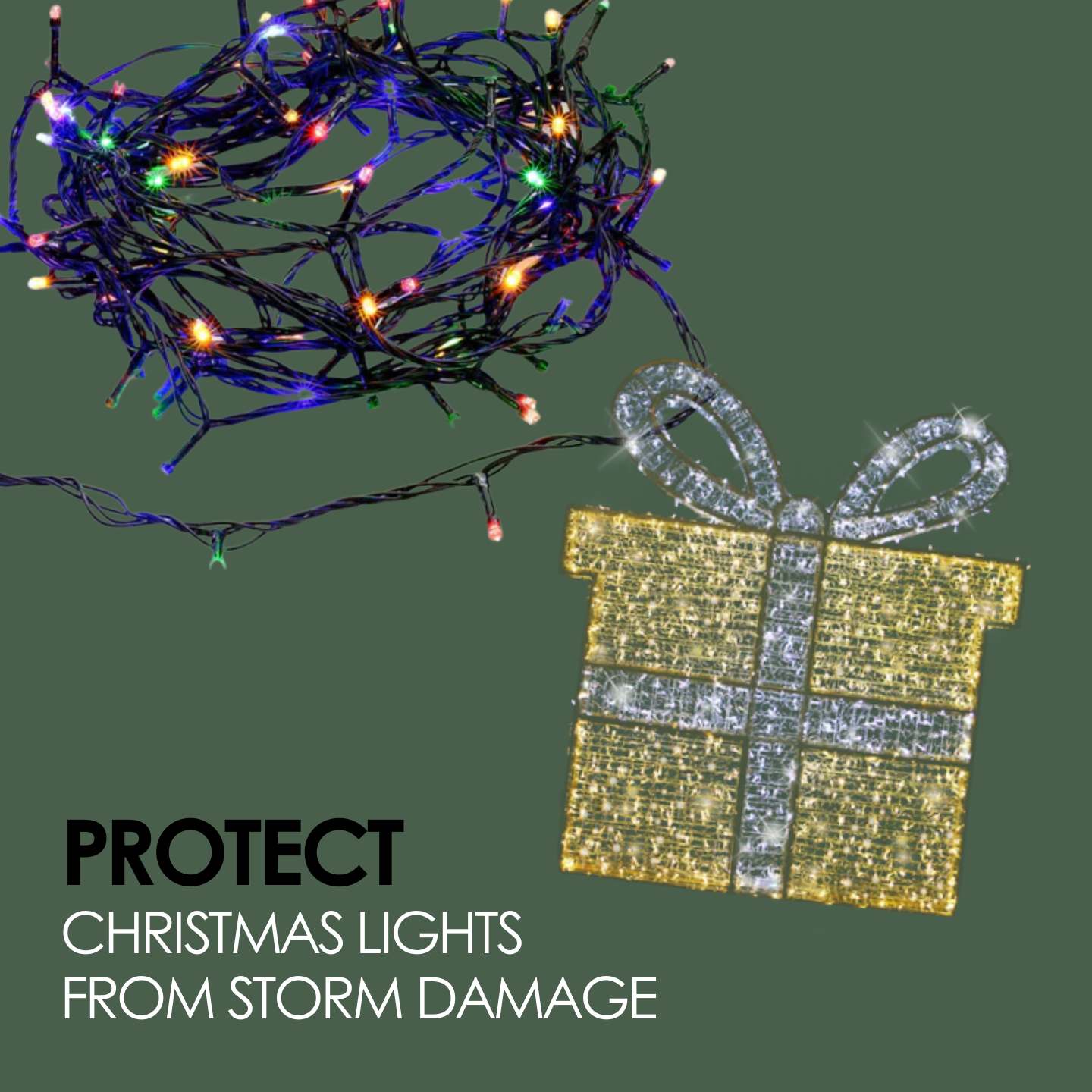 Tips To Keep Your Christmas Light Display Safe From Storm Damage