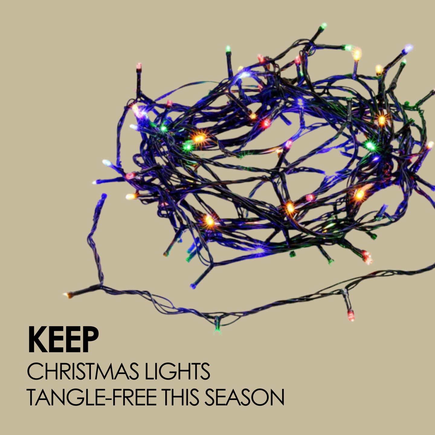 Keep Christmas Lights Tangle-Free This Season