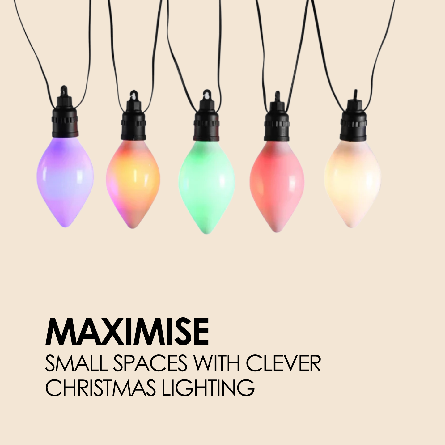 What Connectable Christmas Lights Do for Small Outdoor Spaces