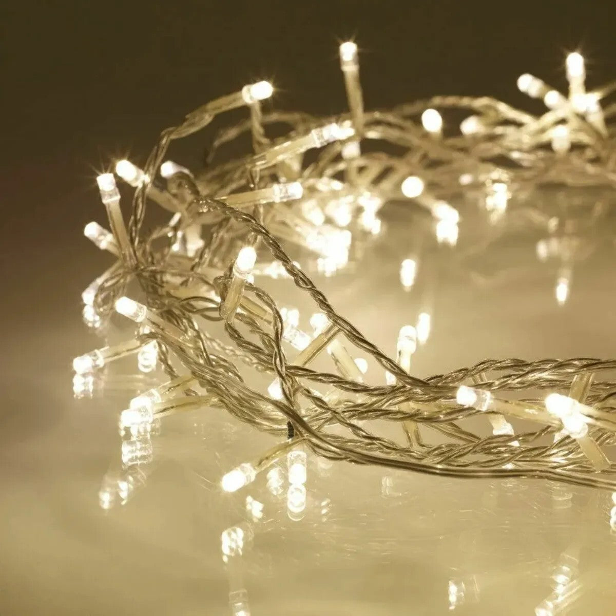 Lights 100 - Warm White/Clear Wire