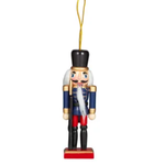 Nutcracker Hanging Wooden 13cm Assorted - Christmas Decorations Brisbane