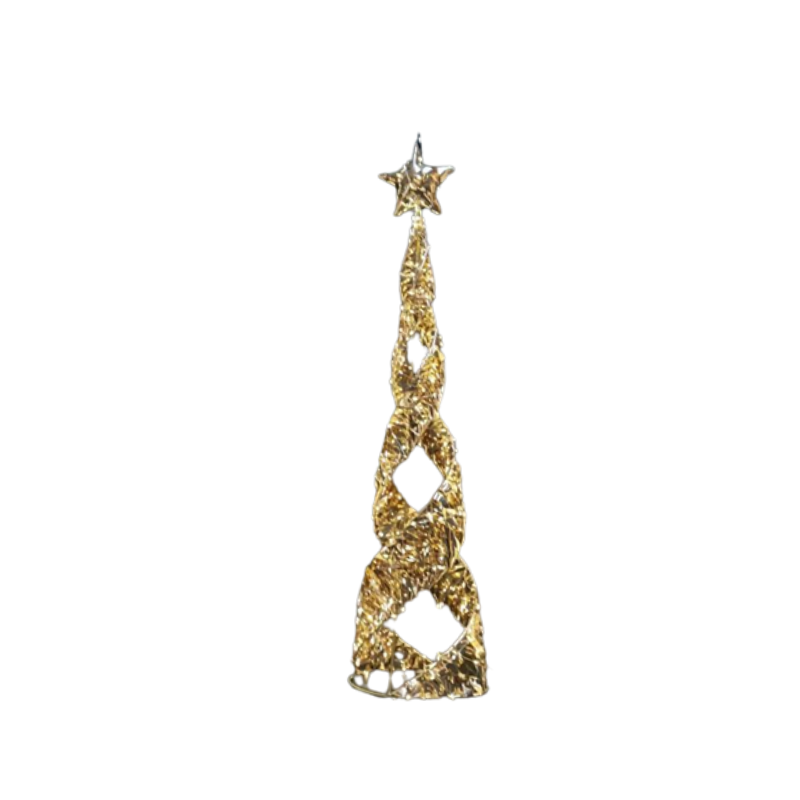 Gold Wrap Tree Light-Up 100cm - Christmas Decorations Brisbane
