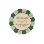 Ceramic Coaster Christmas Cocktail 10cm Assorted - Christmas Decorations Brisbane