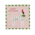 Ceramic Coaster Holiday Dogs 10cm Assorted - Christmas Decorations Brisbane