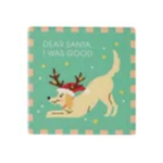 Ceramic Coaster Holiday Dogs 10cm Assorted - Christmas Decorations Brisbane