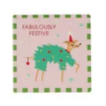 Ceramic Coaster Holiday Dogs 10cm Assorted - Christmas Decorations Brisbane