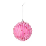 Floss Bauble Foam Red Pink White Assorted 10cm - Christmas Decorations Brisbane