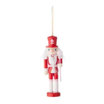 Nutracker Hanging Red/White with Candy Assorted 12cm - Christmas Decorations Brisbane