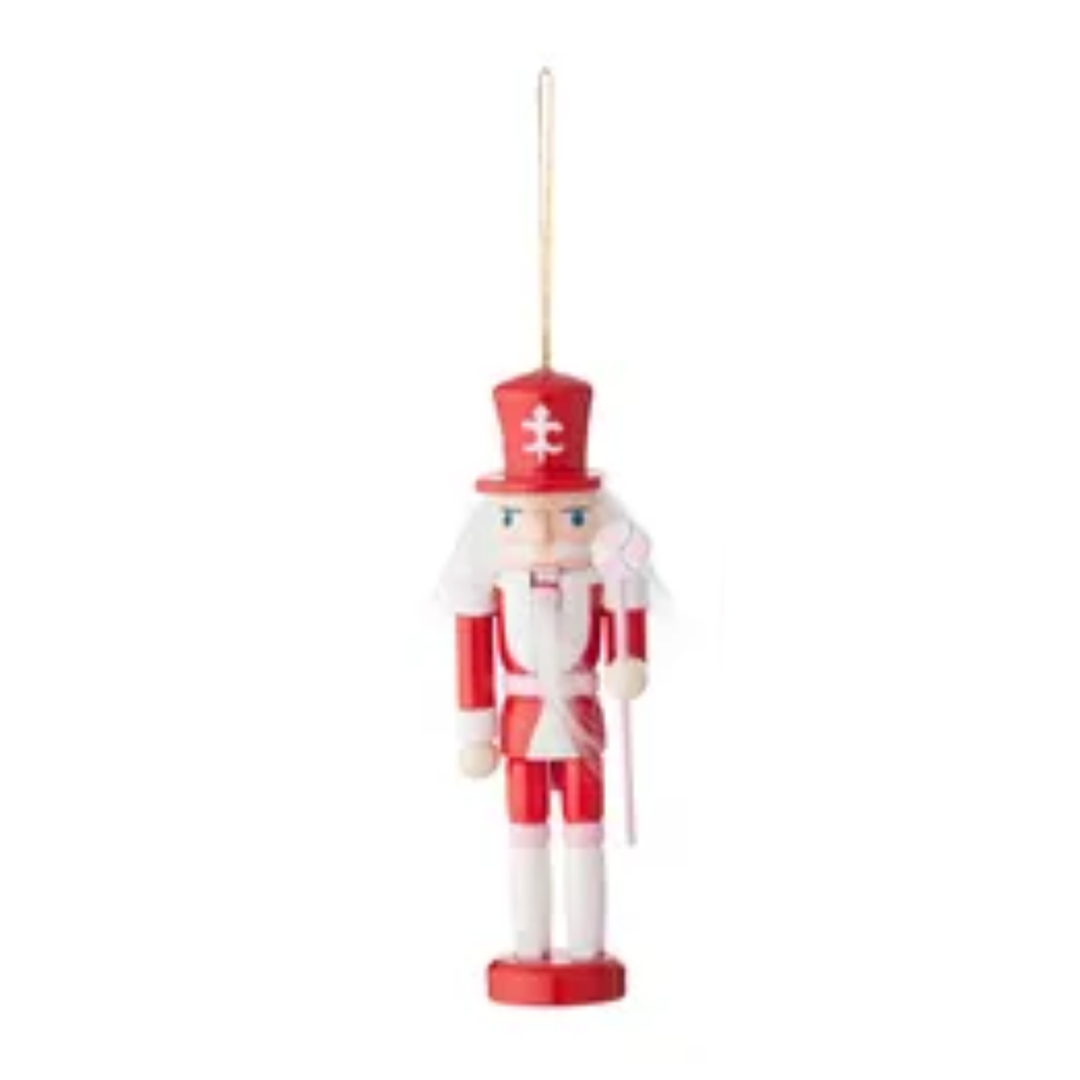 Nutracker Hanging Red/White with Candy Assorted 12cm - Christmas Decorations Brisbane