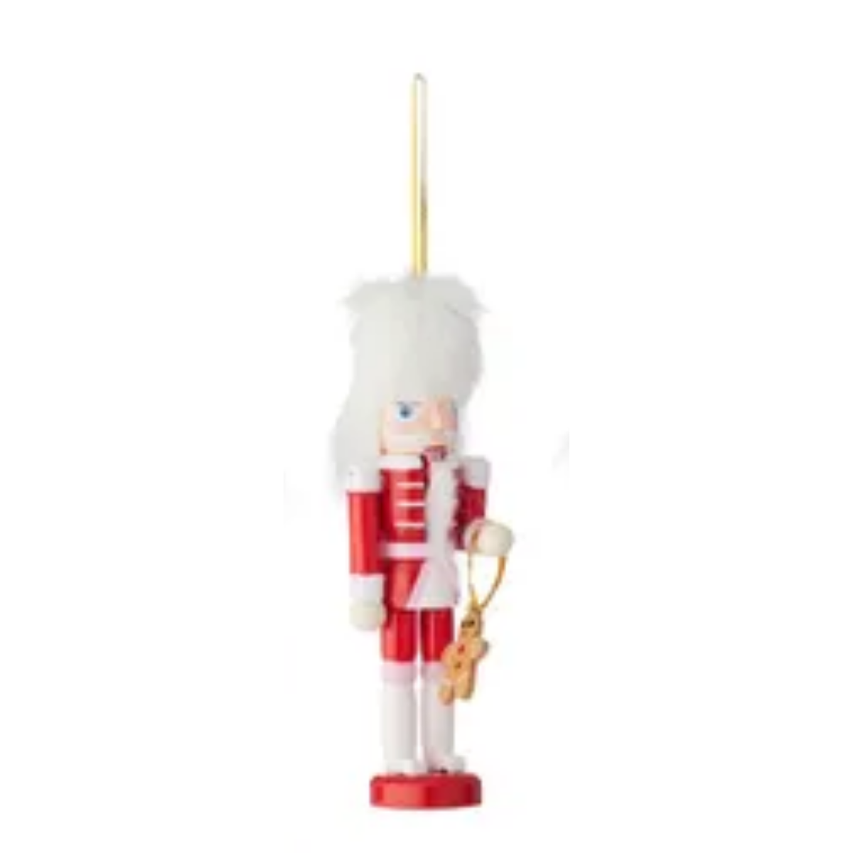 Nutracker Hanging Red/White with Candy Assorted 12cm - Christmas Decorations Brisbane