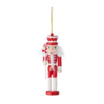 Nutracker Hanging Red/White with Candy Assorted 12cm - Christmas Decorations Brisbane