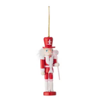 Nutracker Hanging Red/White with Candy Assorted 12cm - Christmas Decorations Brisbane