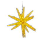 Star 3D Gold Frame LED Light 1m - Christmas Decorations Brisbane
