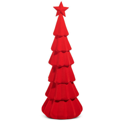 Tree Flocked Red 74cm - Christmas Decorations Brisbane