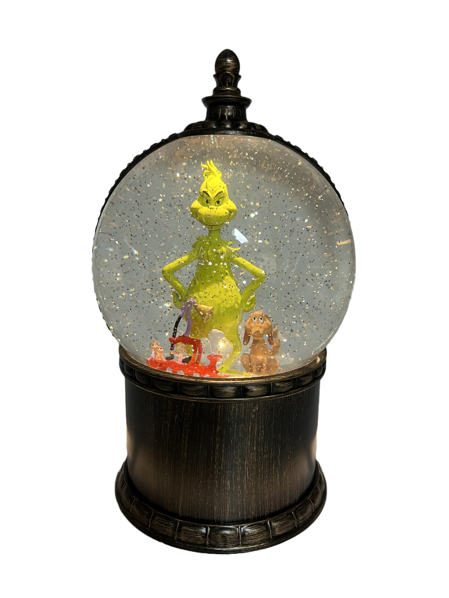 Grinch Light Up Snowglobe 20cm - Christmas Decorations Brisbane