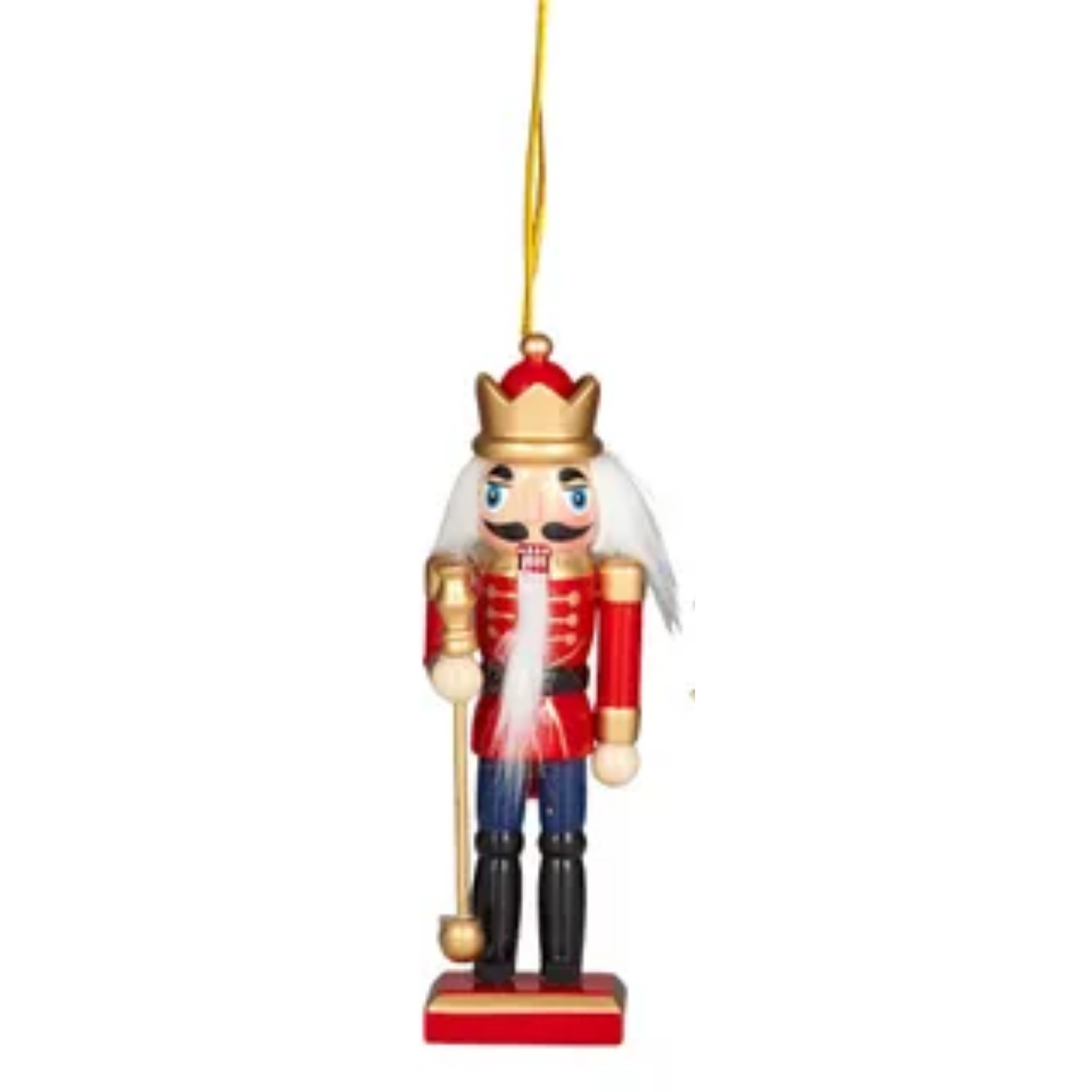 Nutcracker Hanging Wooden 13cm Assorted - Christmas Decorations Brisbane