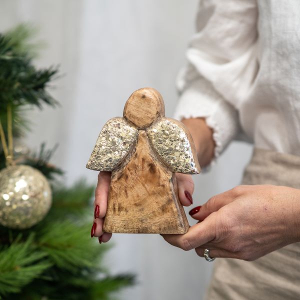 Angel Timber Champagne 15cm
