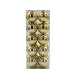 Bauble Shiny Gold 50mm - 20 Pack - Christmas Decorations Brisbane