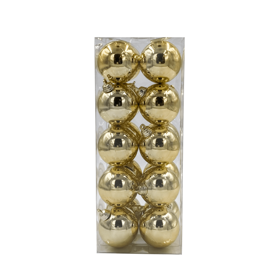 Bauble Shiny Gold 50mm - 20 Pack - Christmas Decorations Brisbane