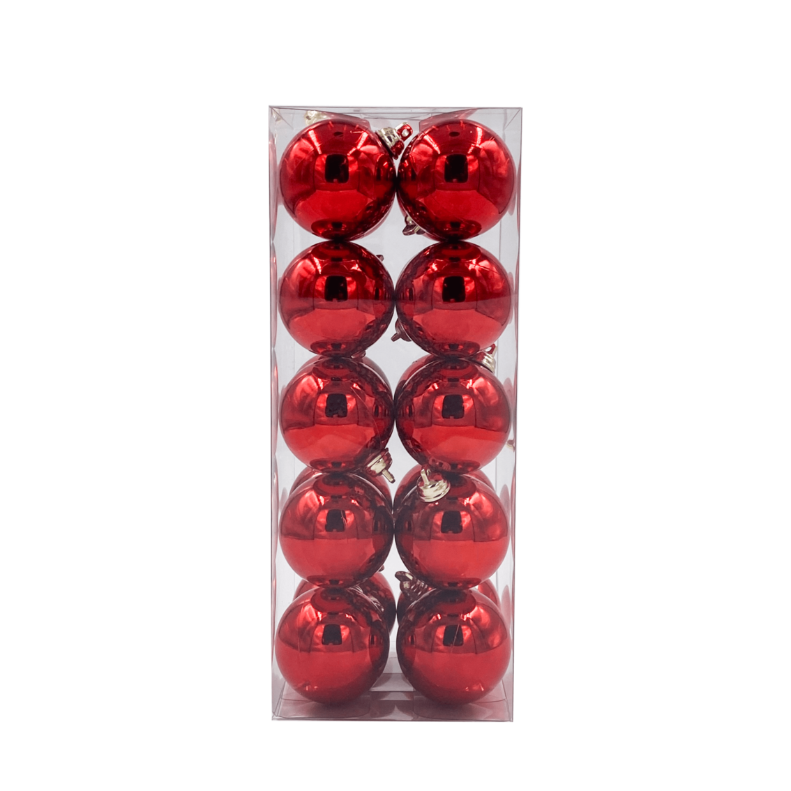 Bauble Shiny Red 50mm - 20 Pack - Christmas Decorations Brisbane