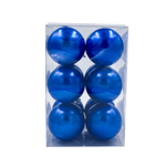 Bauble Outdoor UV Stable Blue 70mm - 12 Pack - Christmas Decorations Brisbane