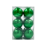 Bauble Outdoor UV Stable Green 70mm - 12 Pack - Christmas Decorations Brisbane