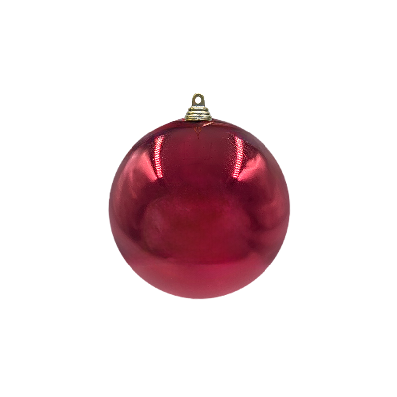 Bauble Shiny Burgundy 100mm - Christmas Decorations Brisbane