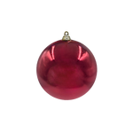 Bauble Shiny Burgundy 100mm - Christmas Decorations Brisbane