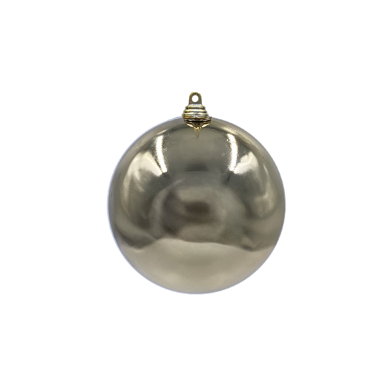 Bauble Shiny Champagne 100mm - Christmas Decorations Brisbane