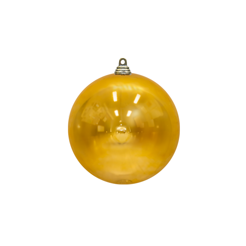 Bauble Shiny Gold 100mm - Christmas Decorations Brisbane