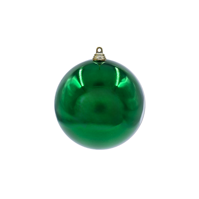 Bauble Shiny Green 100mm - Christmas Decorations Brisbane