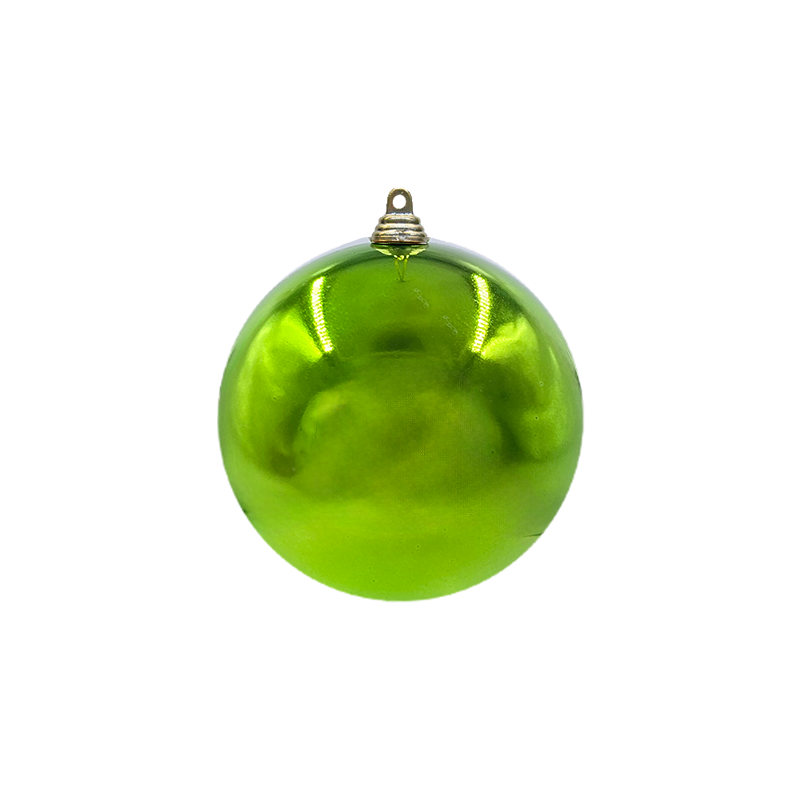 Bauble Shiny Lime Green 100mm - Christmas Decorations Brisbane