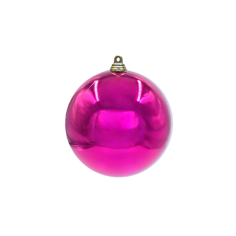 Bauble Shiny Pink 100mm - Christmas Decorations Brisbane