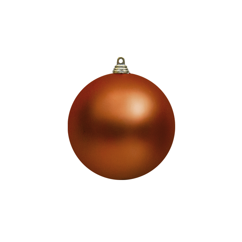 Bauble Matt Copper 140mm - Christmas Decorations Brisbane