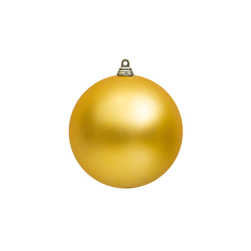 Bauble Matte Gold 100mm - Christmas Decorations Brisbane