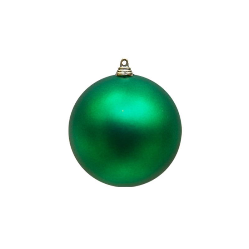 Bauble Matte Green 100mm - Christmas Decorations Brisbane