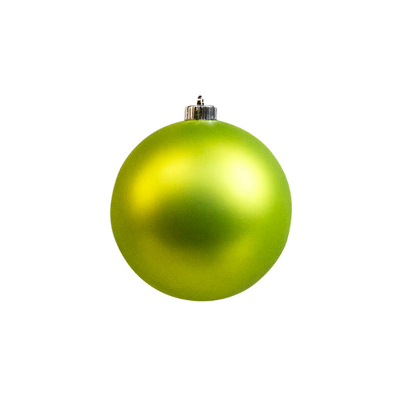 Bauble Matte Lime Green 100mm - Christmas Decorations Brisbane