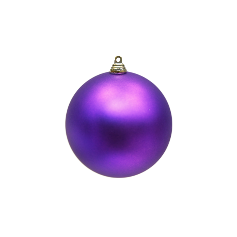 Bauble Matte Purple 100mm - Christmas Decorations Brisbane
