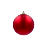 Bauble Matte Red 100mm - Christmas Decorations Brisbane