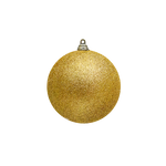 Bauble Glitter Gold 100mm - Christmas Decorations Brisbane
