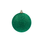 Bauble Glitter Green 100mm - Christmas Decorations Brisbane