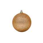 Bauble Glitter Rose Gold 100mm - Christmas Decorations Brisbane