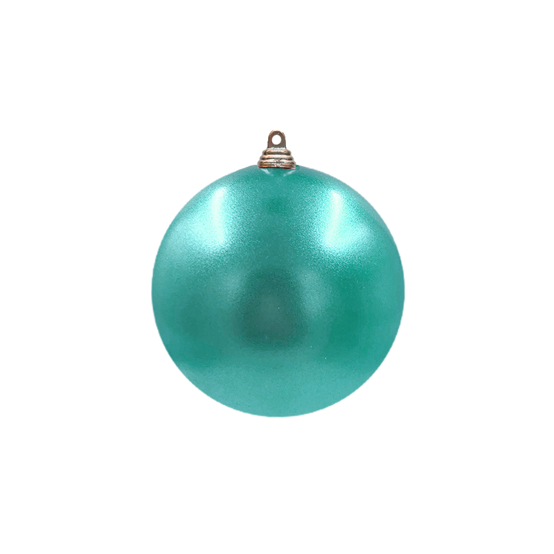 Bauble Outdoor UV Stable Aqua 100mm - Christmas Decorations Brisbane