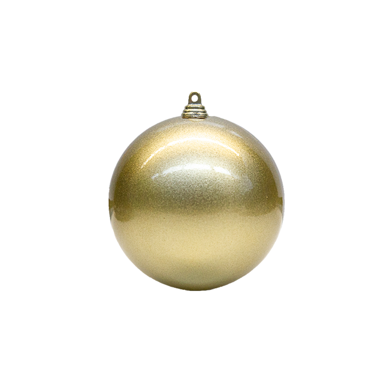 Bauble Outdoor UV Stable Champagne 100mm - Christmas Decorations Brisbane