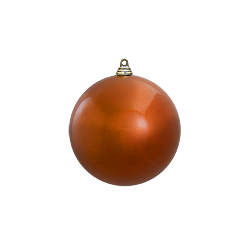 Bauble Outdoor UV Stable Copper 100mm - Christmas Decorations Brisbane