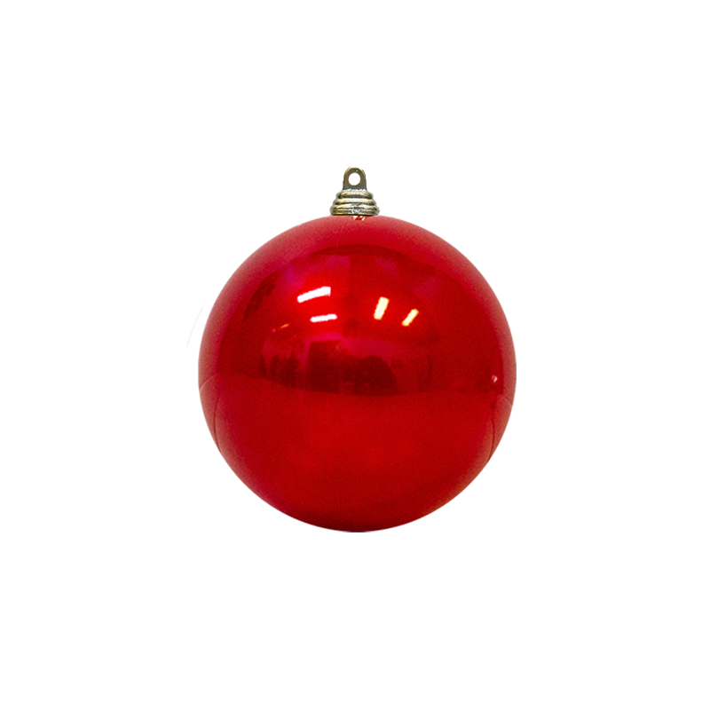 Bauble Outdoor UV Stable Red 100mm - Christmas Decorations Brisbane