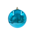 Bauble Shiny Aqua 140mm - Christmas Decorations Brisbane