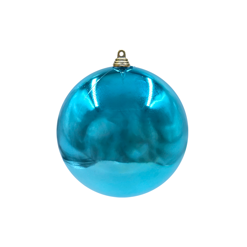 Bauble Shiny Aqua 140mm - Christmas Decorations Brisbane