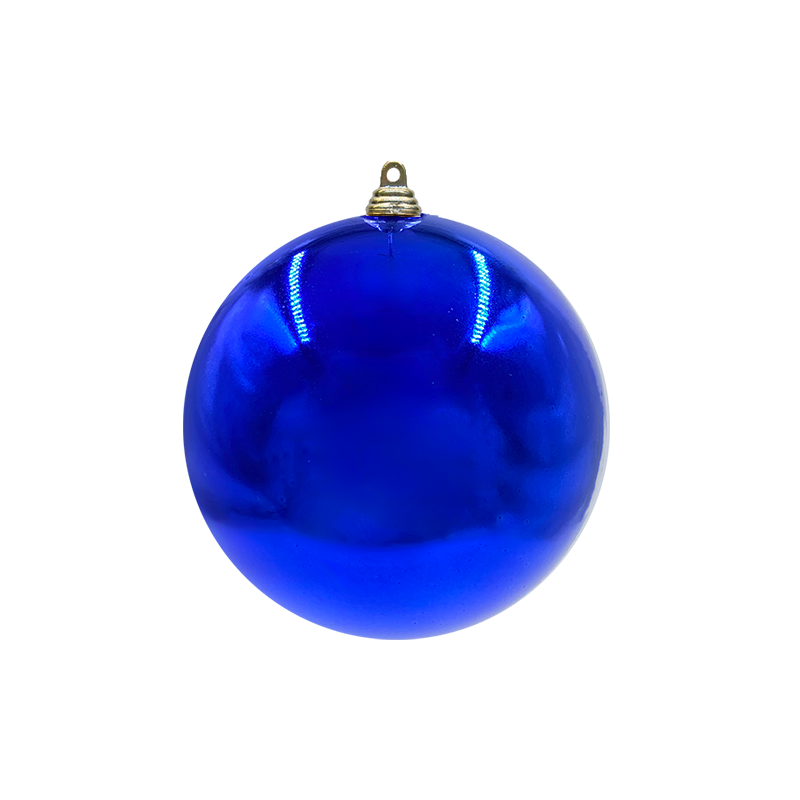 Bauble Shiny Blue 140mm - Christmas Decorations Brisbane