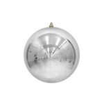Bauble Shiny Silver 140mm - Christmas Decorations Brisbane
